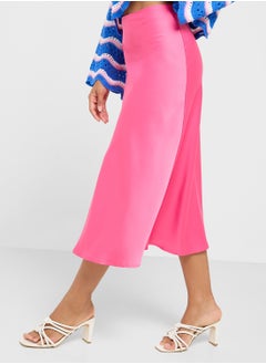Ginger Satin Column Midi Skirt  - Image 2