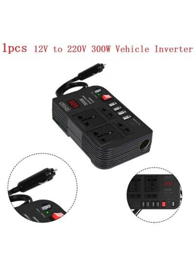 BYGD USB Port 300W DC 12V to AC 220V Car Power Inverter Auto Charger Converter Adapter - Image 5