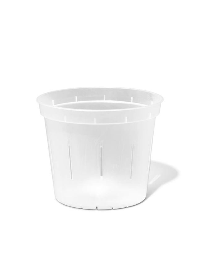rePotme 6 inch Slotted Plant Pot for Orchids, Succulents, Houseplants - 3 Pack - Crystal Clear - Image 1