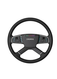 Moza MOZA TSW Truck Steering Wheel – 400mm, Leather Grip, Aluminum Frame, PC Compatible  - Image 1