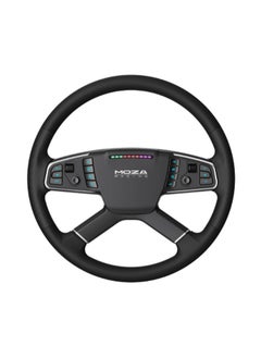 Moza MOZA TSW Truck Steering Wheel – 400mm, Leather Grip, Aluminum Frame, PC Compatible  - Image 3