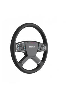 Moza MOZA TSW Truck Steering Wheel – 400mm, Leather Grip, Aluminum Frame, PC Compatible  - Image 4
