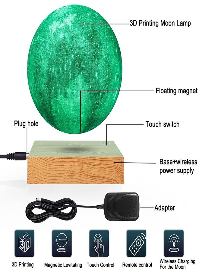 VGAzer Galaxy Levitating Globe Moon Lamp-16 Colors 3D Printed Levitation Moon Light - Image 3