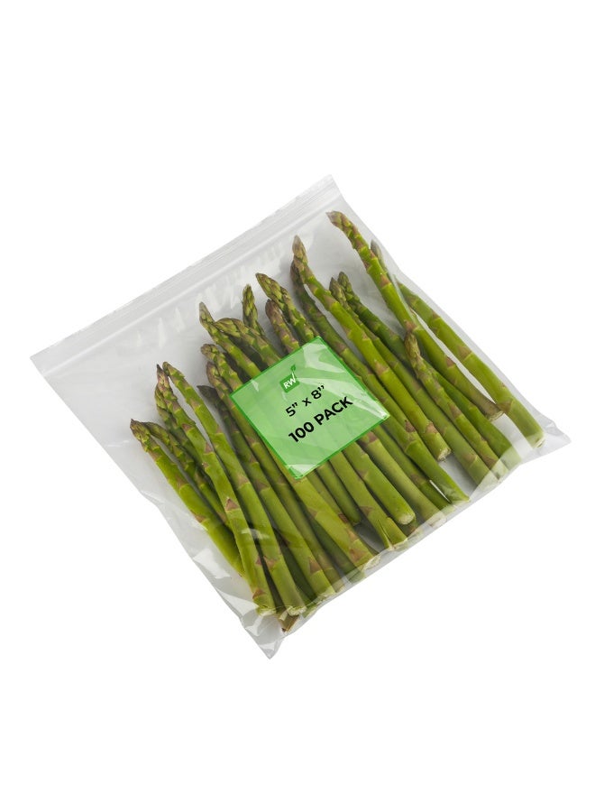 Restaurantware Bag Tek 13  x 12.5 Inch Resealable Zip Bags, 100 High Clarity Zip Bags - For Snacks, Nuts, Seeds, Candy, Treats & More, Clear Plastic Zipper Storage Bags - Image 2