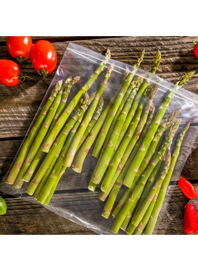 Restaurantware Bag Tek 13  x 12.5 Inch Resealable Zip Bags, 100 High Clarity Zip Bags - For Snacks, Nuts, Seeds, Candy, Treats & More, Clear Plastic Zipper Storage Bags - Image 3