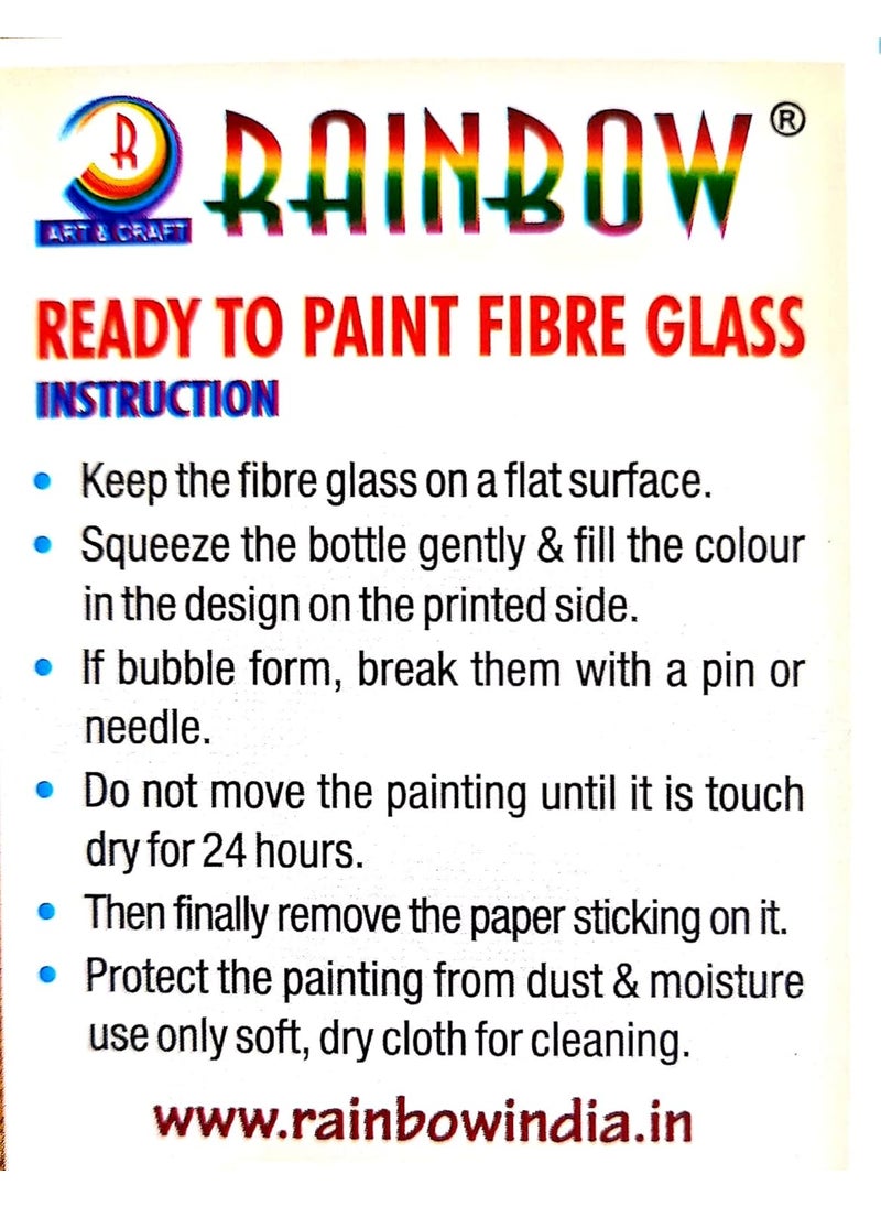 Rainbow Rainbow DIY - Fiberglass Painting Kit, Deer with Fawn, Medium (7.75x10.5 inch), Design No. 1221  - Image 2