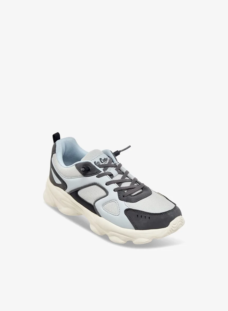 Lee Cooper Boy's Panelled Shoes with Lace-Up Closure