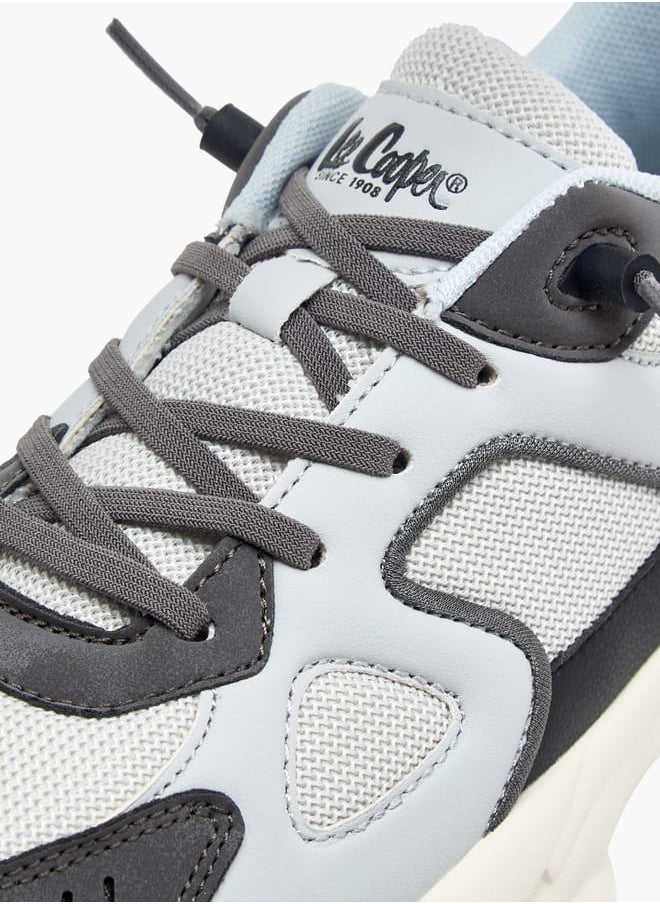 Lee Cooper Boy's Panelled Shoes with Lace-Up Closure  - Image 4