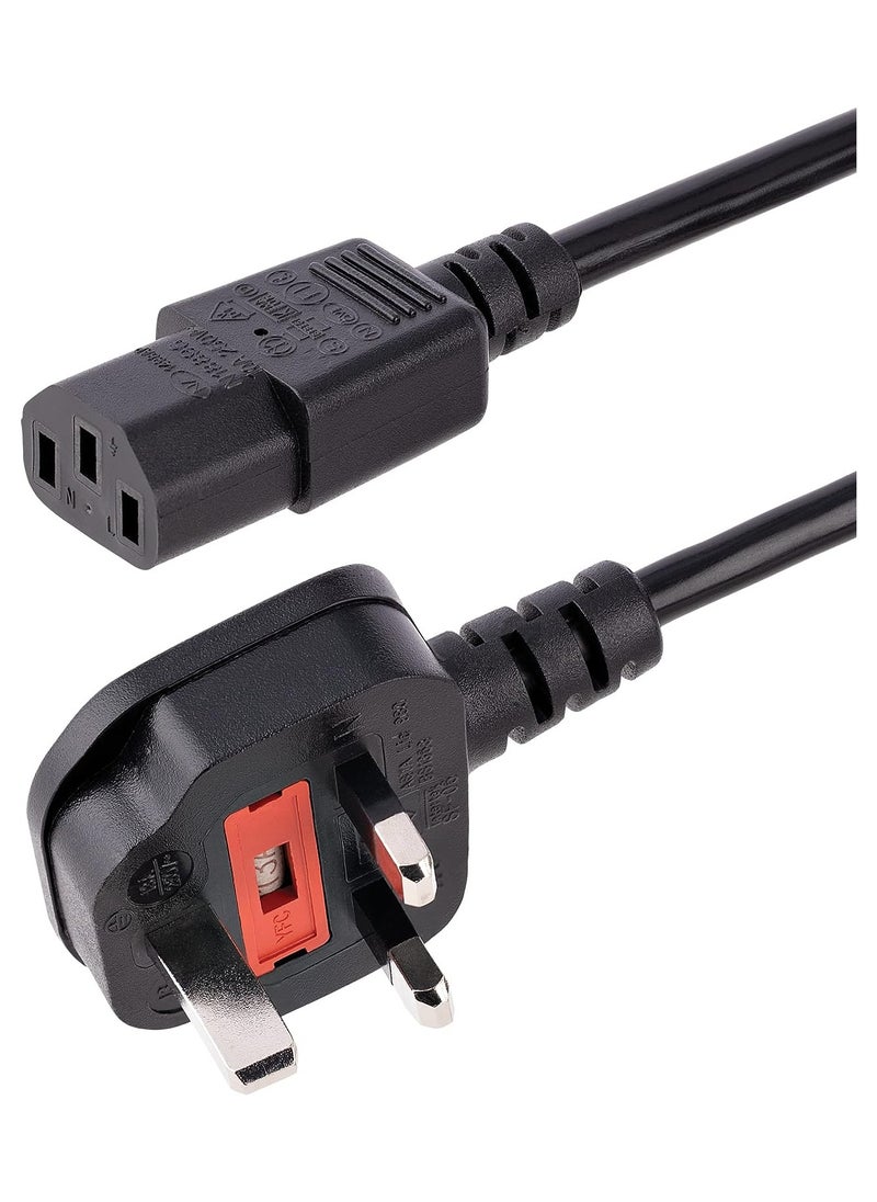 StarTech Startech powercable 18AWG, BS 1363 to C13, 10A 250V  - Image 1
