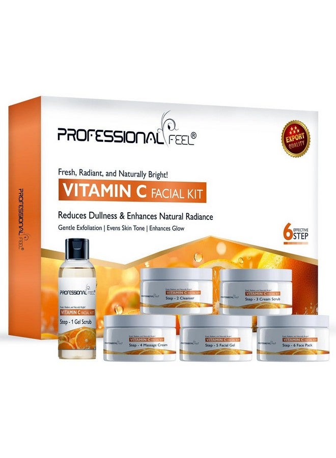 Professional Feel Vitamin C Facial Kit, Fresh, Radiant & Naturally Bright Skin (Set of 6) 600 gm - Image 1