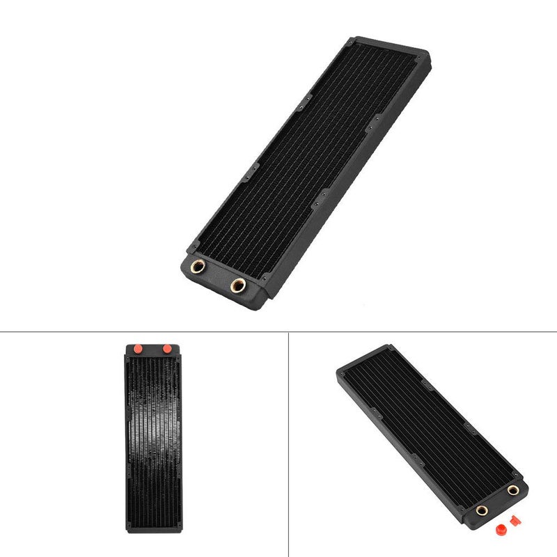 Copper Radiator Heat Sink, Water Cooling Radiator Liquid Heat Exchanger with G1/4 Port for Computer PC, 3D Printer, LED and Beauty Equipment, High Performance Low Noise (360mm) - Image 4