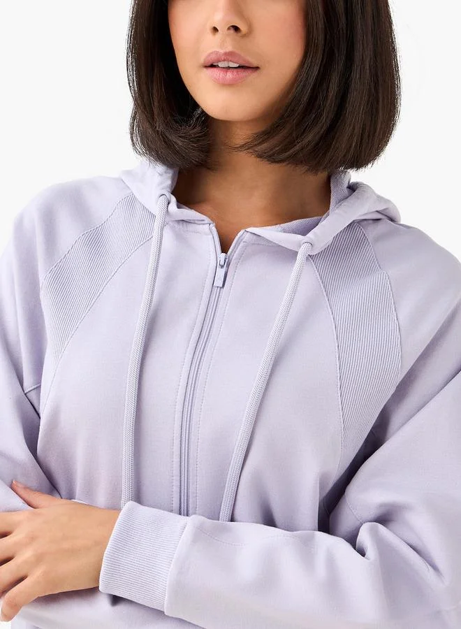 Splash Active PURPLE Women Kangaroo Pockets Hooded Jacket for Women | Best Price UAE