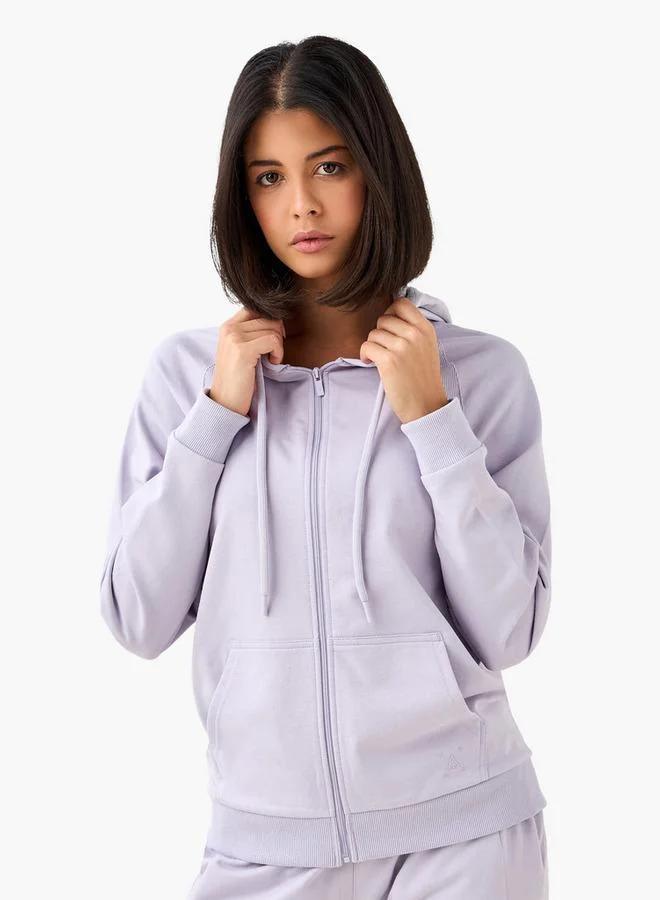 Splash Active PURPLE Women Kangaroo Pockets Hooded Jacket for Women | Best Price UAE