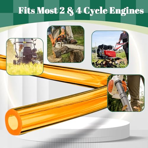 SSFOLPFEE Premium TPU Fuel Line Kit 3 Sizes (3mm ID/5mm OD, 5mm ID/8mm OD, 6mm ID/9mm OD), 6.6ft Each, with 12 Steel Clamps, Universal Gas Diesel Fuel Hose for Lawn Mower Chainsaw Small Engines - Image 4