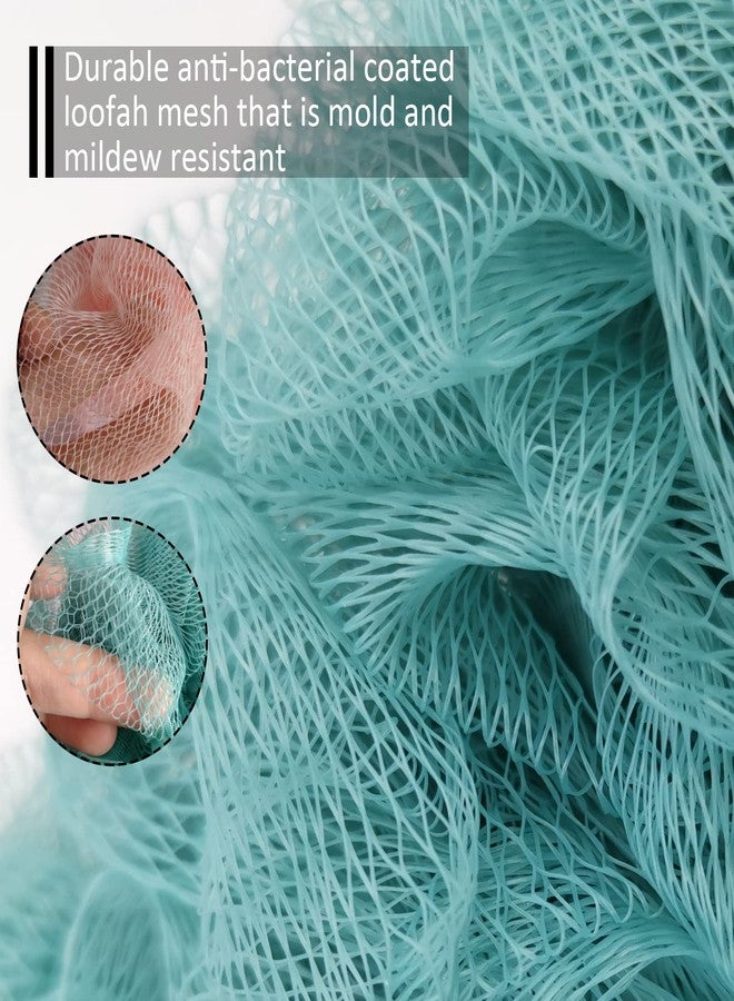 WOBEVB Back Scrubber for Shower, Back Brush Long Handle for Shower, Soft Nylon Mesh Sponge for Shower, Loofah On a Stick for Men Women, Exfoliating Scrub Cleaning Luffa for Elderly - Image 2