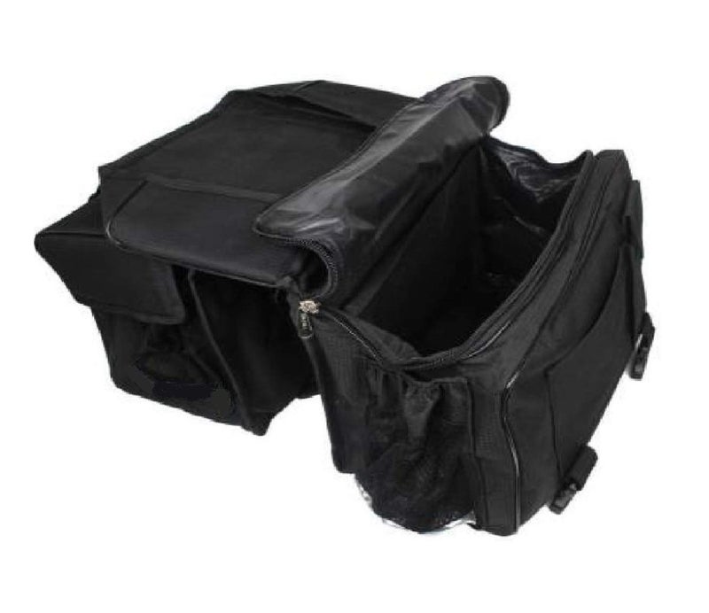 Gate 7 Water Proof Double-Side Black Fabric Luggage Touring Saddlebag with Warranty - Plastic , Polyester , Polycarbonate and Nylon - Image 1