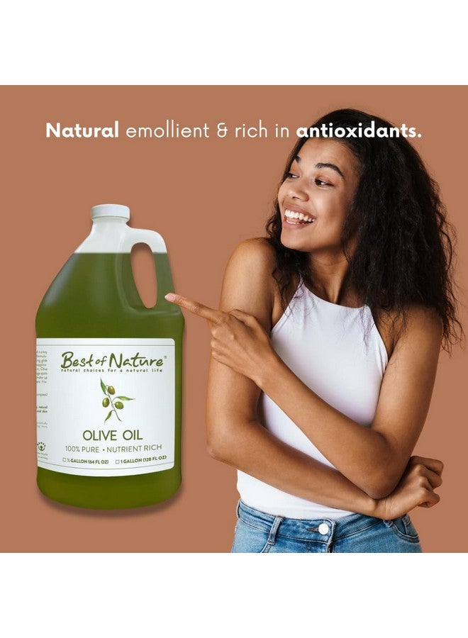 بست أوف نيتشر زيت الزيتون النقي ١٠٠٪ للتدليك والجسم من بيست أوف نيتشر - معصور على البارد، مرطب طبيعي وغير معطر للبشرة والشعر والاستحمام، ٨ أونصة سائلة - Image 4
