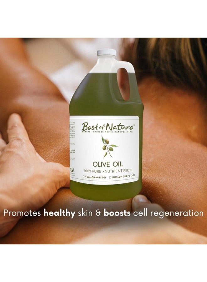 بست أوف نيتشر زيت الزيتون النقي ١٠٠٪ للتدليك والجسم من بيست أوف نيتشر - معصور على البارد، مرطب طبيعي وغير معطر للبشرة والشعر والاستحمام، ٨ أونصة سائلة - Image 3