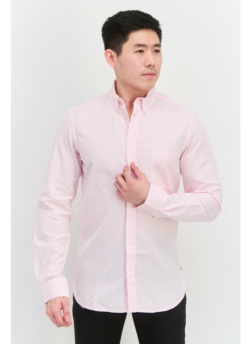 Men Regular Fit Solid Long Sleeves Casual Shirt, Light Pink - pzsku/ZFE0833FAC8D295B11EE6Z/45/_/1739542050/b7205af5-5738-4c3c-919a-243d06b0117c