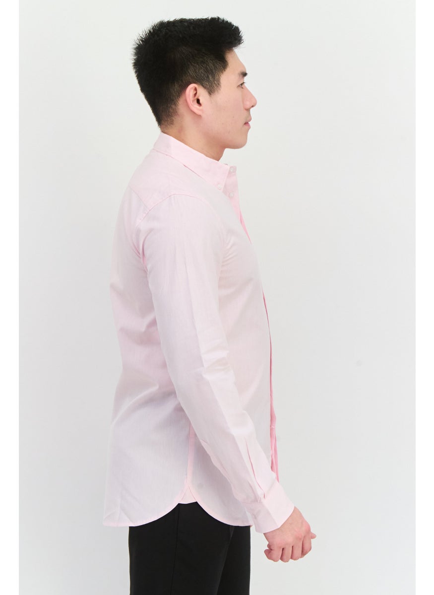 Men Regular Fit Solid Long Sleeves Casual Shirt, Light Pink - pzsku/ZFE0833FAC8D295B11EE6Z/45/_/1739542052/51e8e9c2-18cd-4e83-be67-c2dad76e23e5