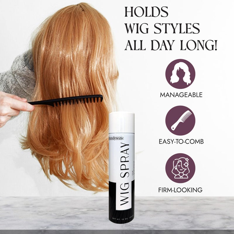 Brandywine Wig Spray, Aerosol Type for Synthetic & Natural Hair Wigs, 10 Fl Oz - Image 4