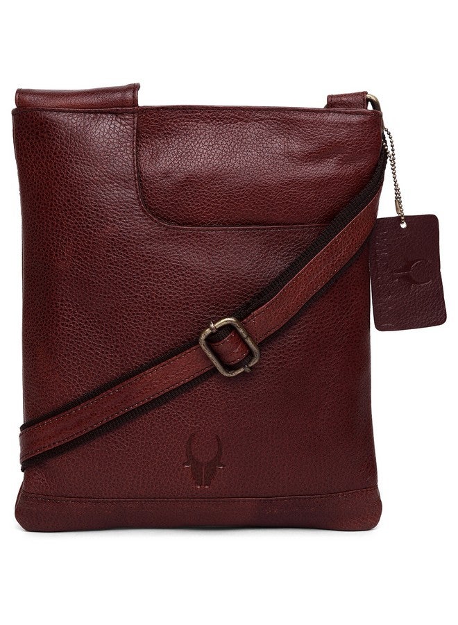 WildHorn Leather Messenger Bag for Men (Brown) - Image 1