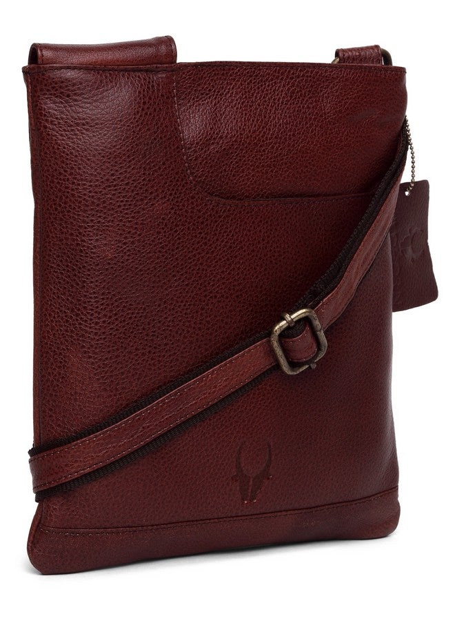 WildHorn Leather Messenger Bag for Men (Brown) - Image 2