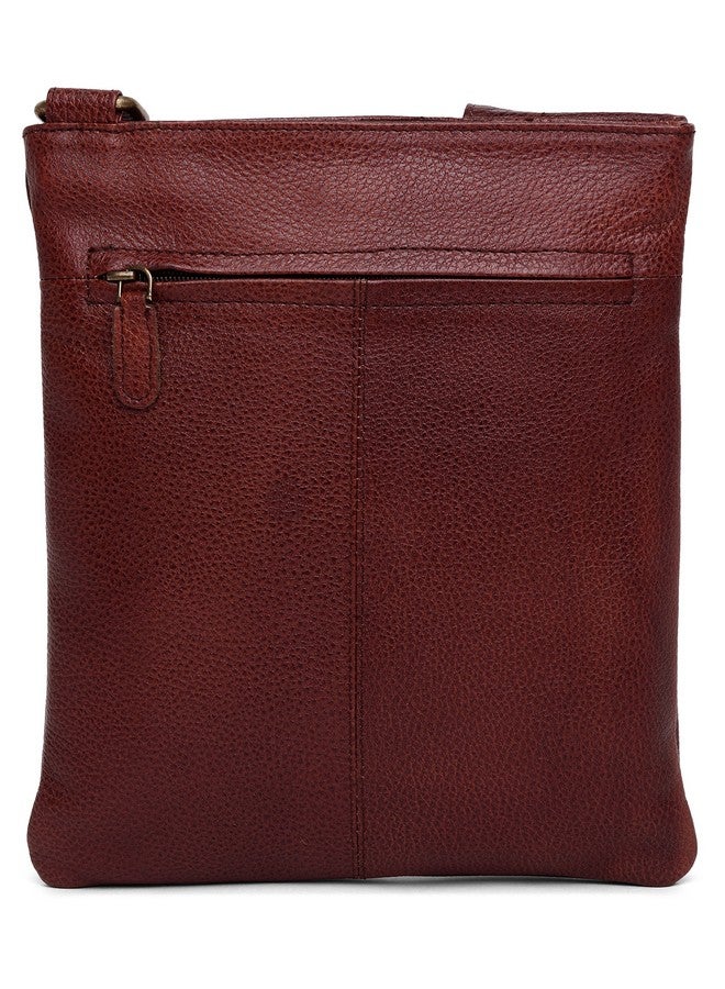 WildHorn Leather Messenger Bag for Men (Brown) - Image 3