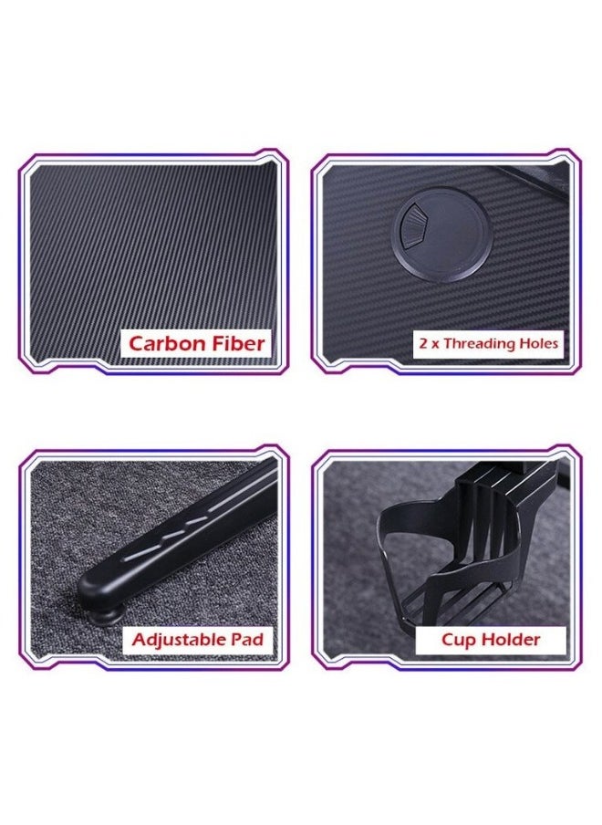 MAF furniture - MAF Z-161 Gaming Table – Carbon Fiber Surface, RGB LED Lights, and Sturdy Steel Frame - Image 1