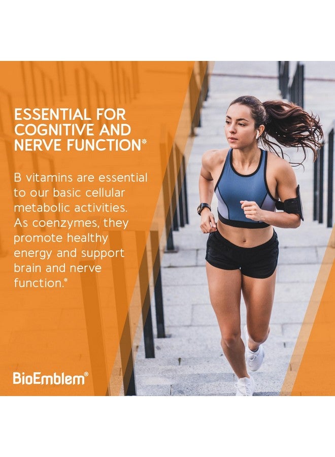 BioEmblem Vitamin B-Complex - All 8 Active Forms with Methyl Folate, Methyl B12, B6, Biotin Plus Choline Inositol, Supports Energy, Metabolism, Brain, Heart Health - B Vitamin Supplement 90 Capsules - Image 3