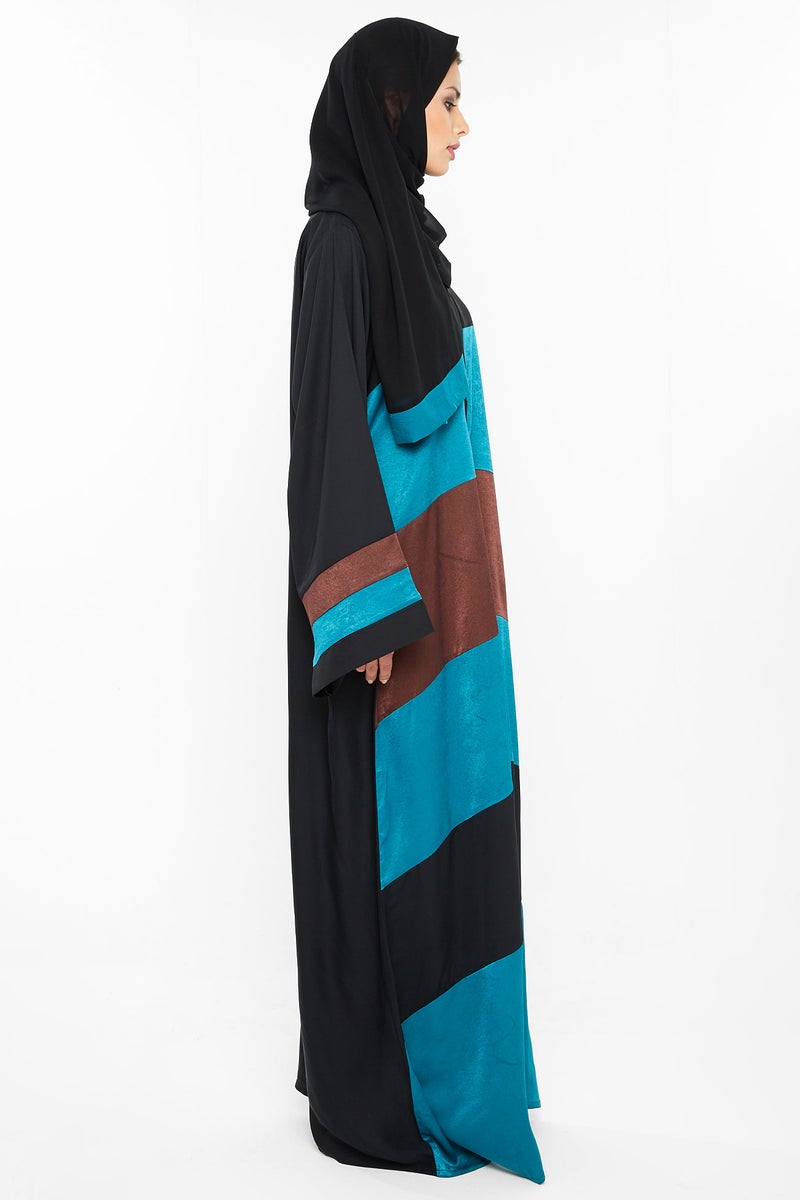 NUKHBAA Three shade abaya-AJ402A - Image 2