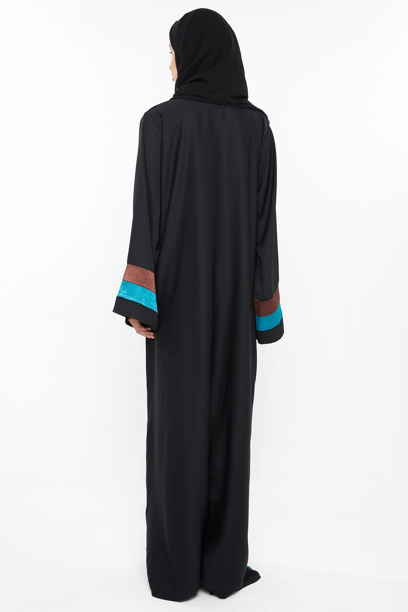 NUKHBAA Three shade abaya-AJ402A - Image 3
