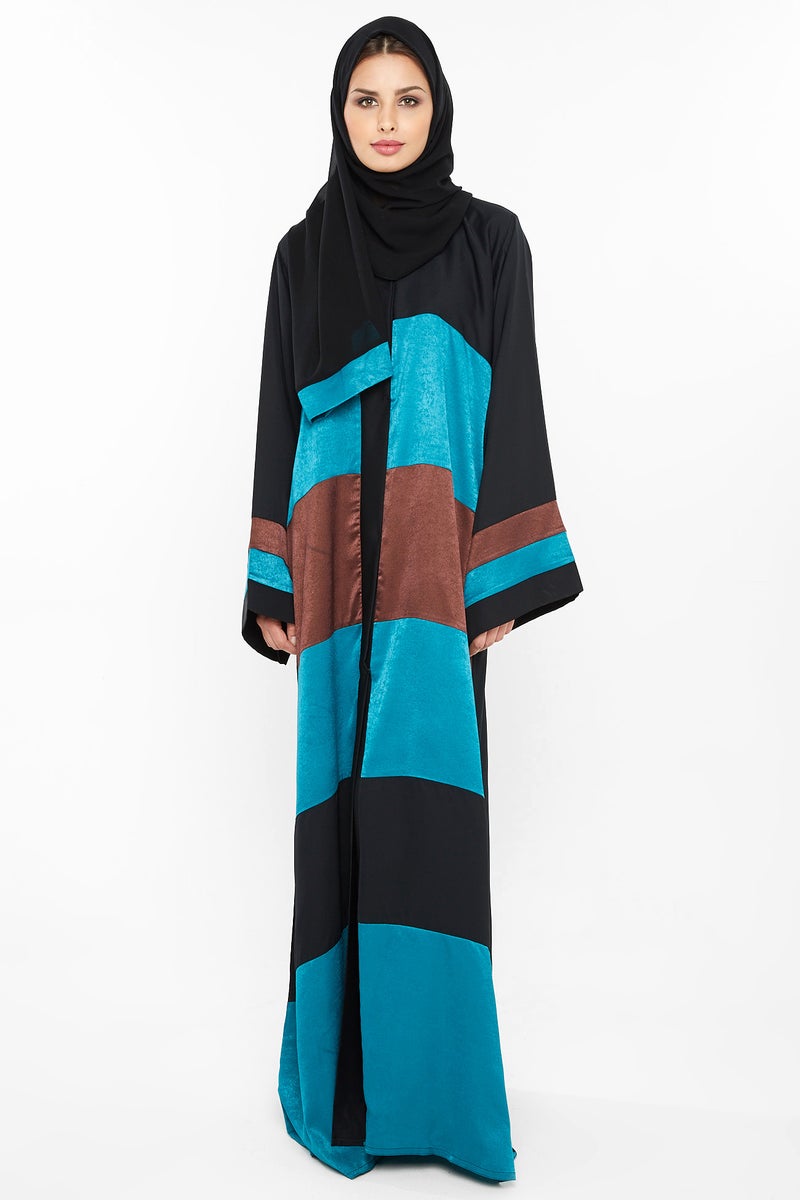 NUKHBAA Three shade abaya-AJ402A - Image 1