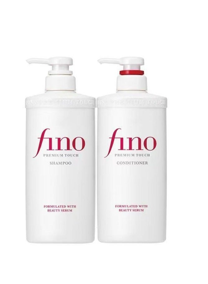 Fino Premium  Moist Shampoo and Conditoner 550ml,Pack of 2 - Image 1