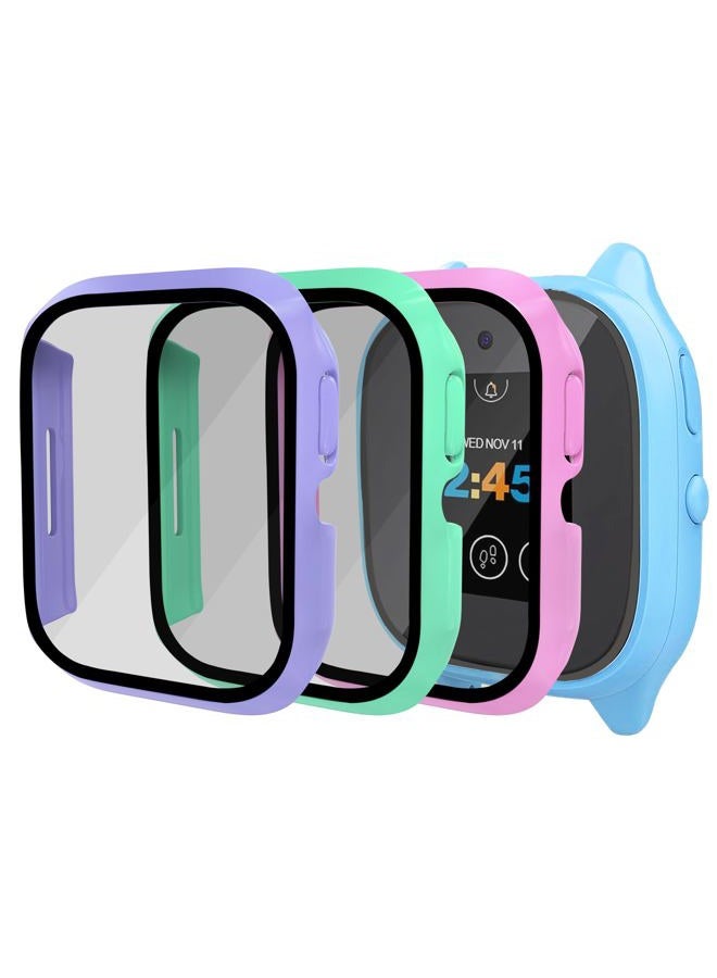 surundo Compatible with Gizmo Watch 3 Screen Protector Case, Hard PC with Tempered Glass High Definition Scratch Resistant Overall Bumper Cover Shell for Verizon Gizmo Watch 3 - Image 1