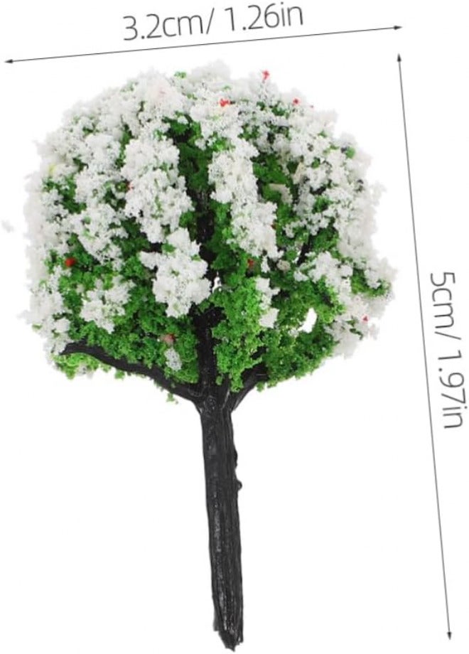 15pcs Miniature Landscape Model Trees for Train Scenery and Dollhouse Decoration Realistic Trees for Table Projects Plants for Crafting and Scene Layout - Image 2