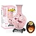 YunSheCSBS 3D Puzzles Vase for Adults Crafts for Adults 164 Pieces Plastic DIY Unique Flower Vase with LED Light House Warming Gift Birthday Gifts for Flower Arrangements and Home Decor Pink - Image 2