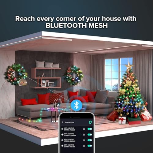 XERGY Smart RGB Fairy String Lights – App & IR Remote Control,High Brightness LED,Waterproof, Dimmable, Multicolor Lights for Diwali, Christmas & Parties Decoration (USB Powered, 5 Meter) - Image 5