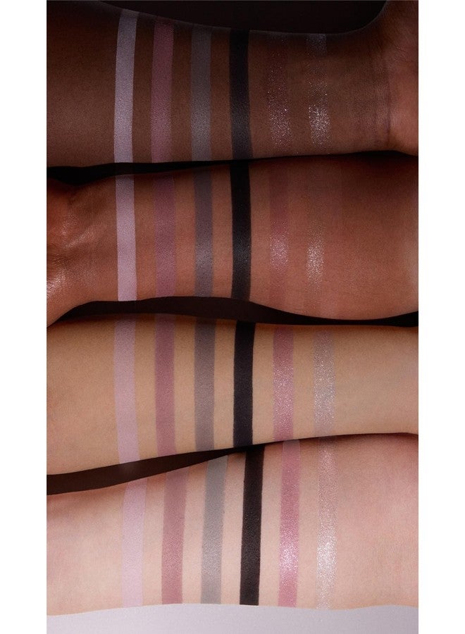 Flower Knows Knight Unicorn Collection 6-Color Satin Makeup Palette, Smoky Pink & Black, Color-Rich Blendable Buttery Powder Formula, Gift-Ready Collectible Compact, Vegan (02 Moon Sprite) - Image 4