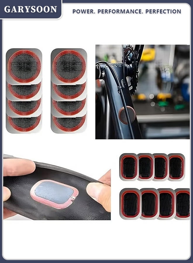 Garysoon Puncture Bike Tire Repair Kit, 55pcs Bicycle Tire Patch Kit with 40 Tire Patches, 4 Metal Rasps, 3 Tire Sealants, 2 Valves, 2 Crowbars, 4 Rubber Tubes, Portable & Quick Fix Tool Set for Road & Mountain Bikes - Image 3