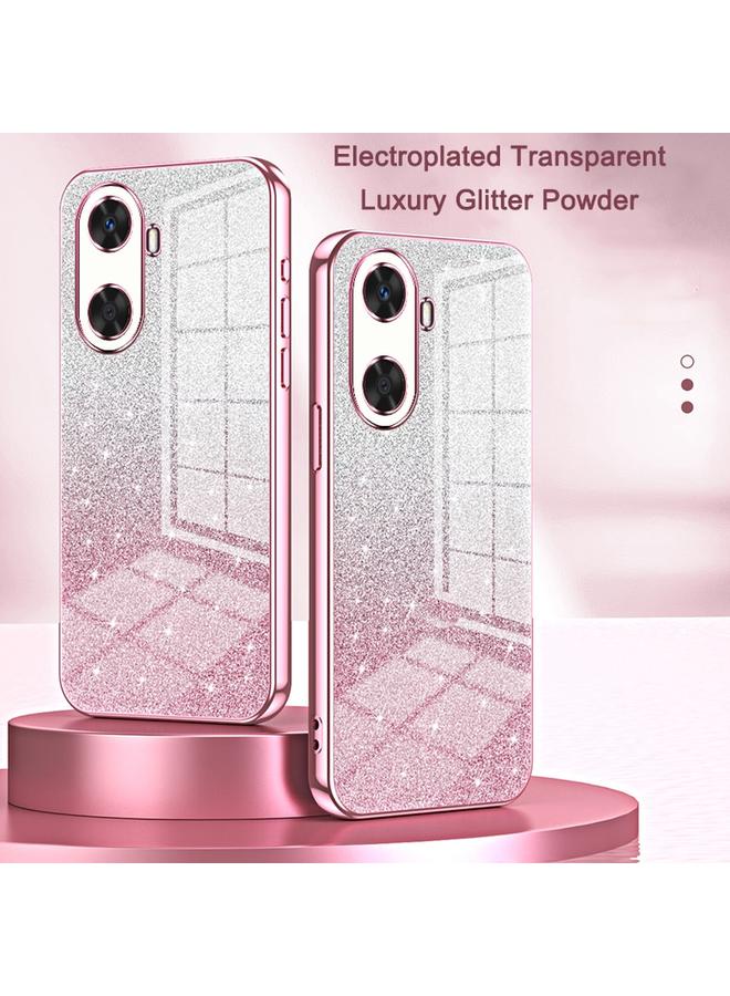 S-TOP Case For Huawei nova 7 SE / P40 lite 5G Gradient Glitter Powder Electroplated Phone Case - Image 2