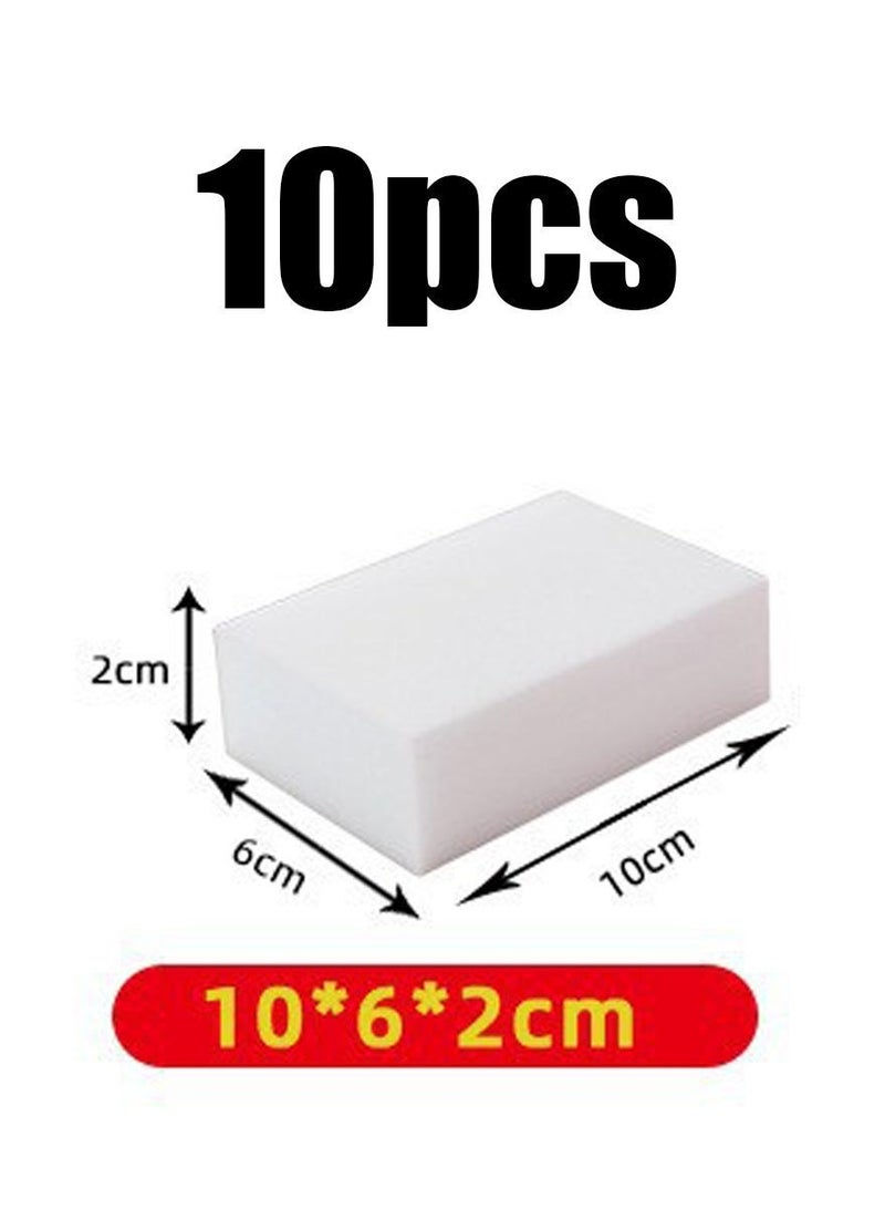 Magic Sponge Eraser, Melamine Sponge Foam, All-Purpose Washing Up Cleaning Sponge Scourers Pads, White Power Scrub Non-Scratch Sponge Cleaner for Kitchen, Dish, Bathroom,Wall,10pcs per pack - Image 2