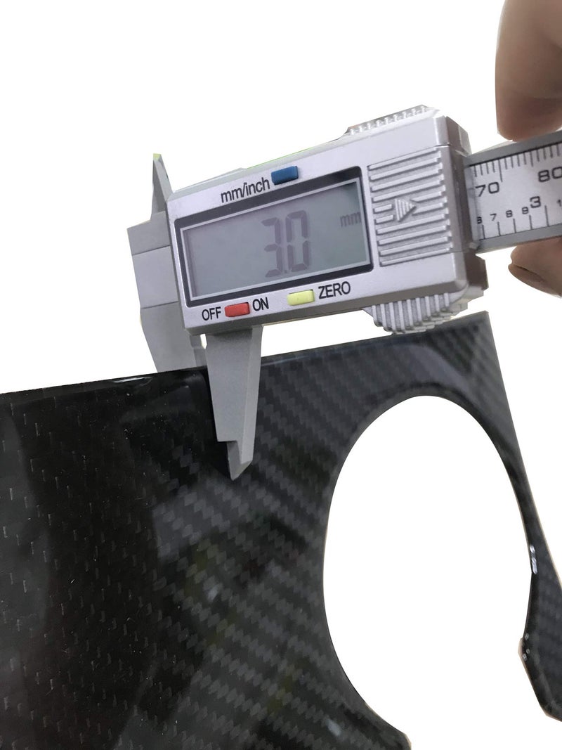 YOCTM يوكتيم لجيب جراند شيروكي 2016 2017 2018 2019 2020 2021 ملحقات داخلية غطاء حامل الكوب من ألياف الكربون الحقيقية، تريم وحدة التحكم المركزية لحامل الكوب - Image 5