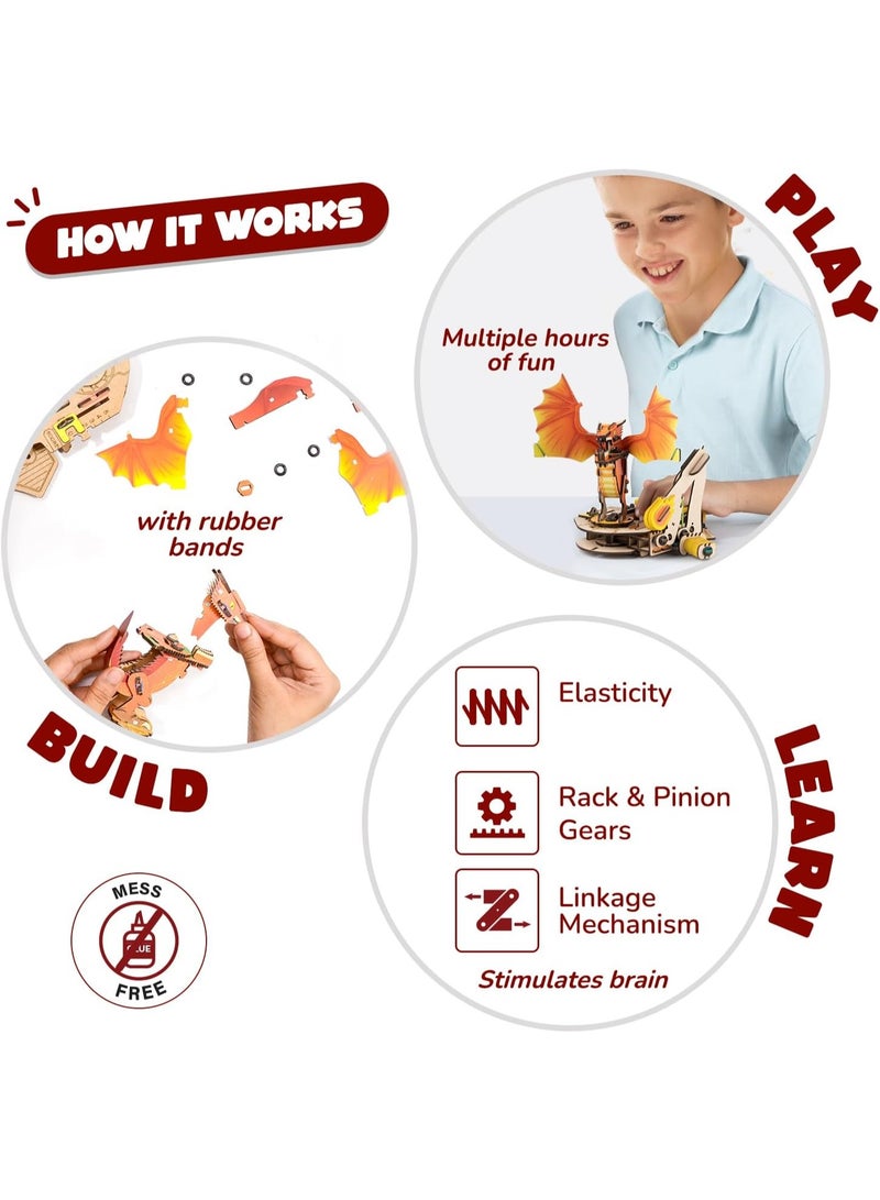 سمارتيفيتي تنانين روبوتية ذكية يمكنك صنعها بنفسك، لعبة قتال/معركة ممتعة في مجالات العلوم والتكنولوجيا والهندسة والرياضيات، لعبة متعددة اللاعبين للأولاد والبنات من عمر 6 إلى 14 عامًا، هدية مثالية لأعياد الميلاد/المناسبات الخاصة للأطفال من عمر 6 إلى 12 عامًا، مشروع علمي للأطفال - Image 4