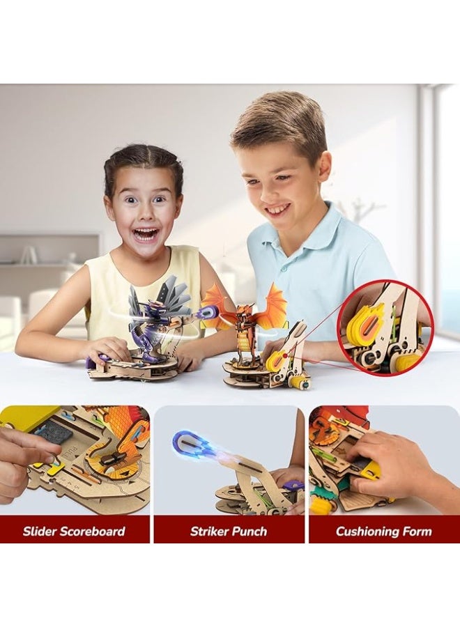 سمارتيفيتي تنانين روبوتية ذكية يمكنك صنعها بنفسك، لعبة قتال/معركة ممتعة في مجالات العلوم والتكنولوجيا والهندسة والرياضيات، لعبة متعددة اللاعبين للأولاد والبنات من عمر 6 إلى 14 عامًا، هدية مثالية لأعياد الميلاد/المناسبات الخاصة للأطفال من عمر 6 إلى 12 عامًا، مشروع علمي للأطفال - Image 3