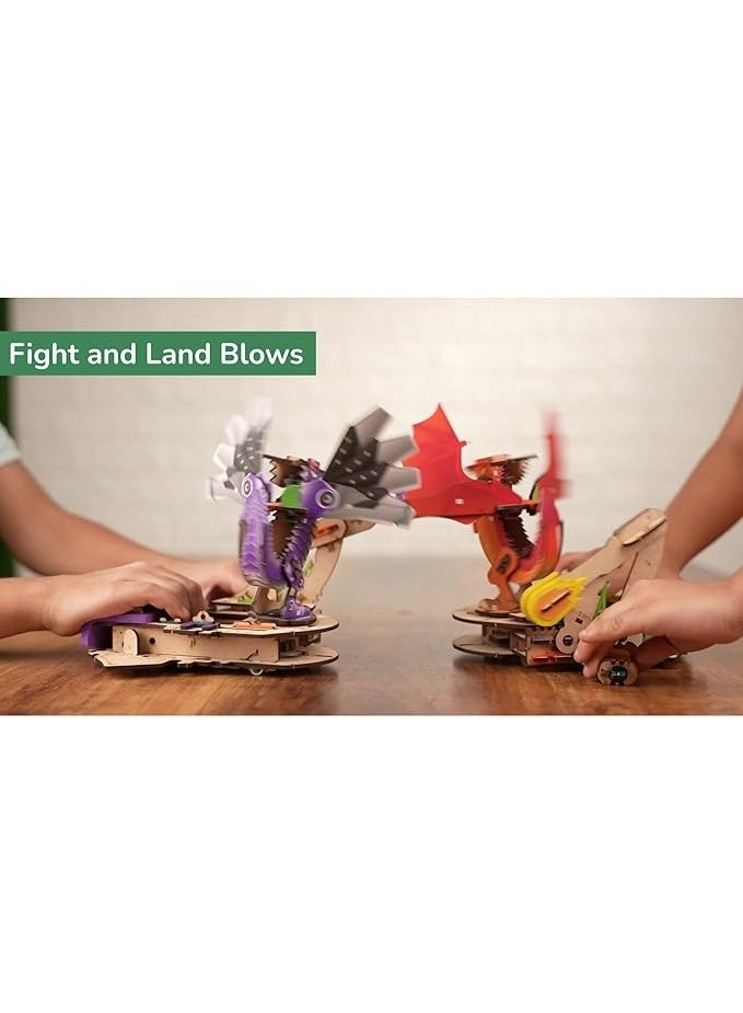 Smartivity DIY Robotic Dragons, STEM Fun Fighting/Battle Game, Multiplayer Toy for Boys & Girls Age 6 to 14 Years Old, Perfect Birthday/Rakhi Gift Toy for Kids 6-8-10-12, Science Project for Kids - Image 1