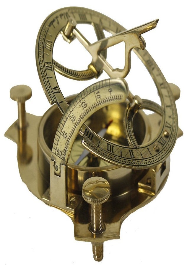 Zap Impex Sundial Compass-Brass Metal Compass Sundial (Size- 3 Inch) - Image 2