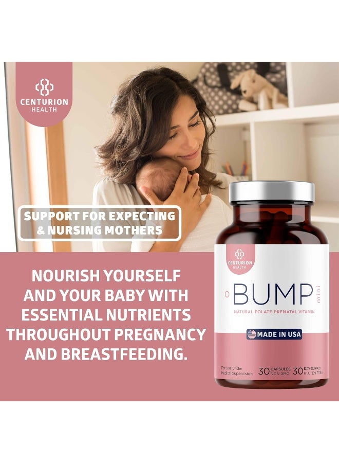 Centurion Labs Bump Mini Prenatal Vitamins for Women - 30 Capsules - Image 4
