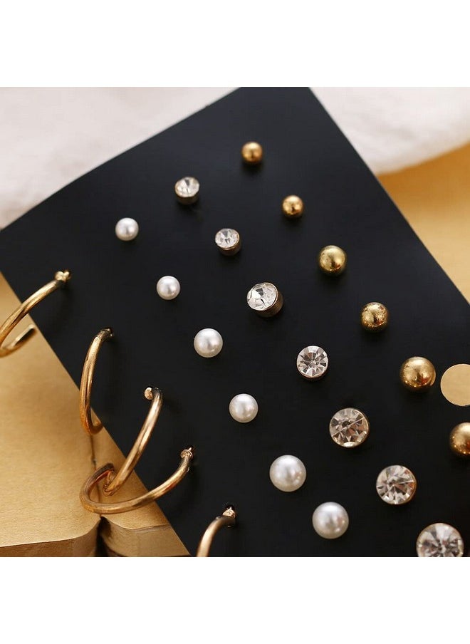 YouBella YouBella Jewellery Earrings For Women Combo Of Stud Tops Earring For Women And Girls (Multi-Color) (Ybear_32862), Medium  - Image 5