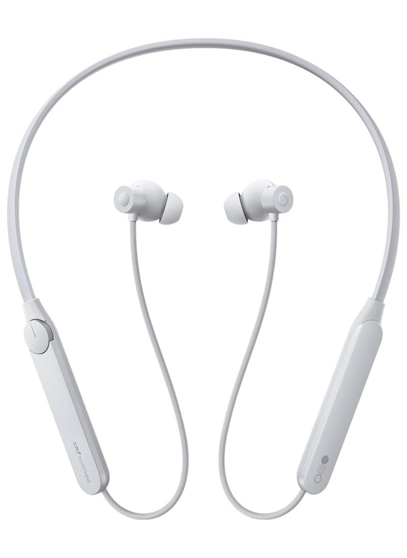 Neckband Pro, with Ultra Bass Technology, upto 50dB noise cancellation, upto 37 hours of playback time, Dual Connection supported, Light Grey Light Grey